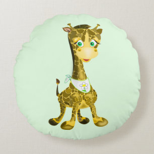 Cojín Redondo Baby Giraffe Round Pillow