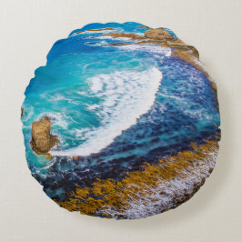 Cojín Redondo Bahía Roaring En Punto Nugget