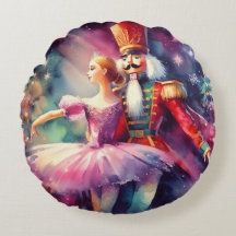 Bailarina del Cascanueces Acuarela Navidad Ballet