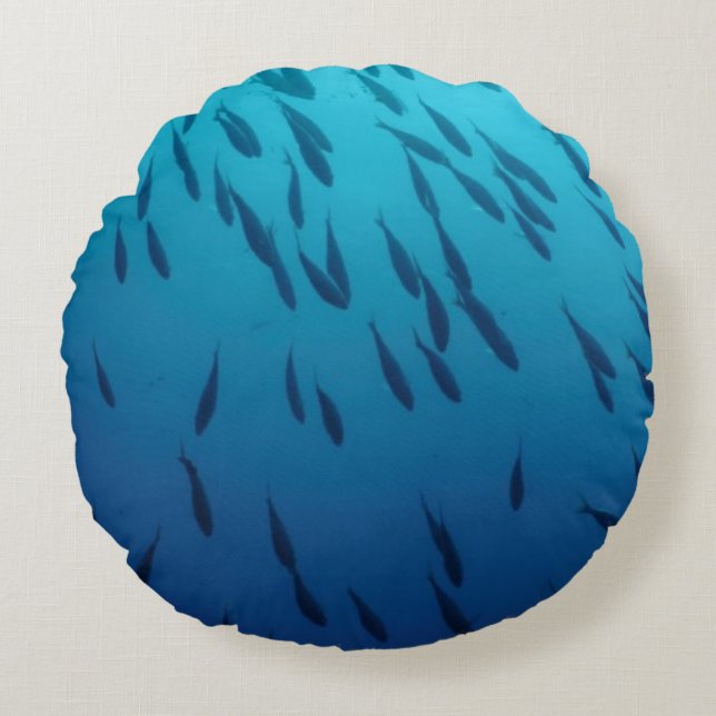 Cojín Redondo Bajío de pescados (Anverso)