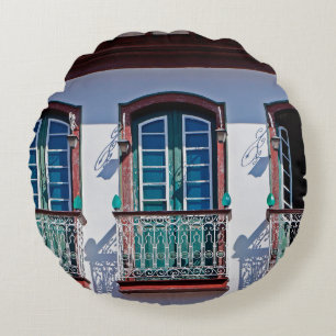 Cojín Redondo Balcones en fachada en Diamantina, Minas Gerais, B