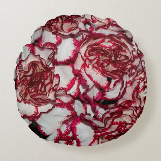 Cojín Redondo Baldosas de mosaico cuadrado de oro rosa rosa para