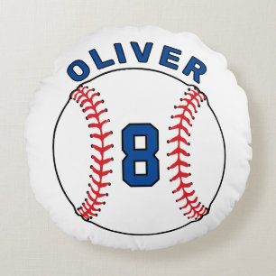 Cojín Redondo Ball Ball Banners Banderas Niños Cumpleaños