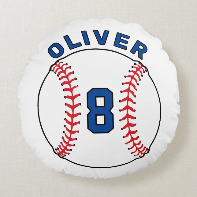 Cojín Redondo Ball Ball Banners Banderas Niños Cumpleaños (Anverso)