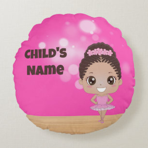 Cojín Redondo Ballet Personalizado Belleza Ronda Pillow