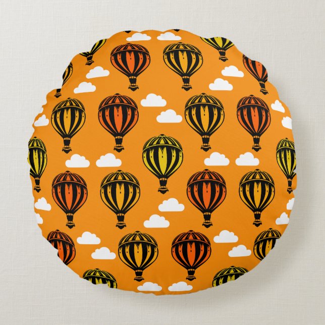 Cojín Redondo Balón de aire caliente Patentado (Anverso)