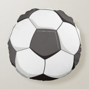 Cojín Redondo Balón del fútbol o de fútbol