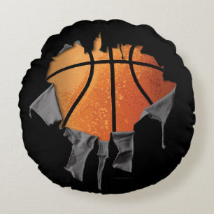 Cojín Redondo Baloncesto Roto