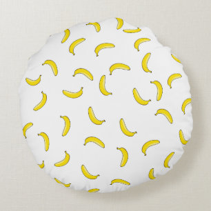 Cojín Redondo Banana blanca