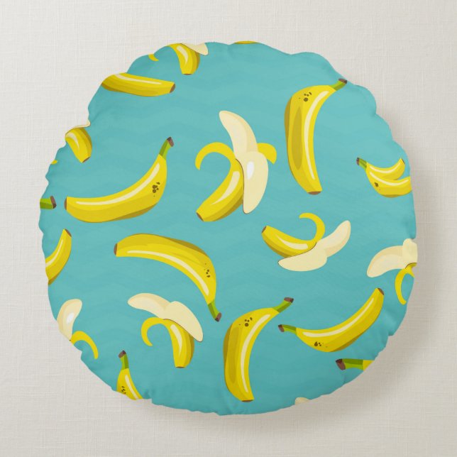 Cojín Redondo Bananas (Anverso)