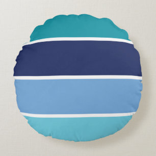 Cojín Redondo Banda azul