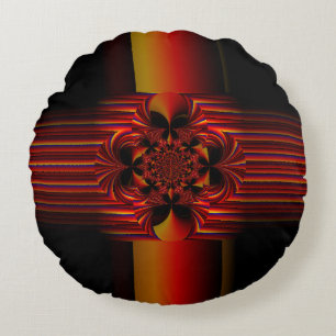 Cojín Redondo Bandas Pequeñas Grandes Con Bow