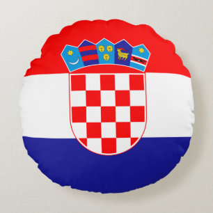 Cojín Redondo Bandera croata