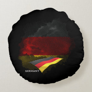 Cojín Redondo bandera de Alemania