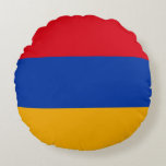 Cojín Redondo Bandera de Armenia<br><div class="desc">Bandera de Armenia</div>