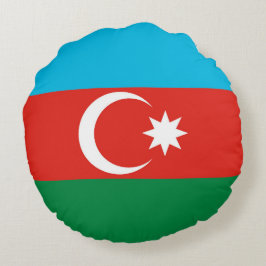 Cojín Redondo Bandera de Azerbaiyán