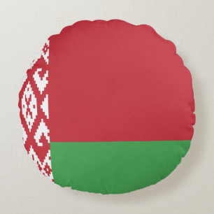 Cojín Redondo Bandera de Bielorrusia
