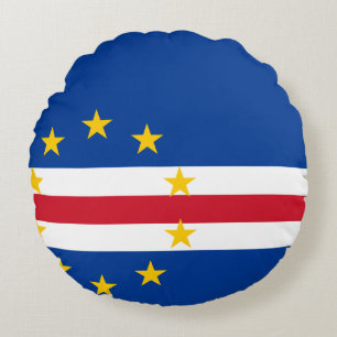 Cojín Redondo Bandera de Cabo Verde