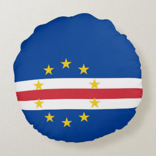 Cojín Redondo Bandera de Cabo Verde