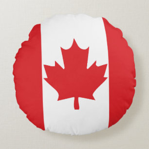 Cojín Redondo Bandera de Canadá