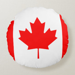 Cojín Redondo Bandera de Canadá (Canadá)