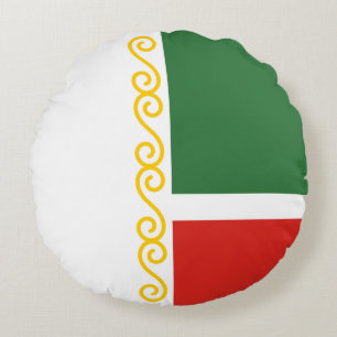 Cojín Redondo Bandera de Chechenia