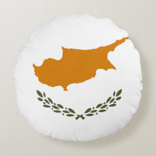 Cojín Redondo Bandera de Chipre