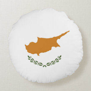 Cojín Redondo Bandera de Chipre