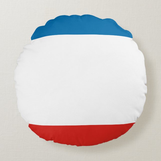Cojín Redondo Bandera de Crimea (Anverso)