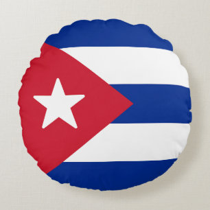 Cojín Redondo Bandera de Cuba