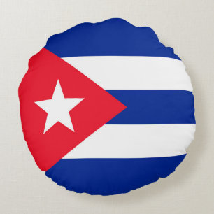 Cojín Redondo Bandera de Cuba