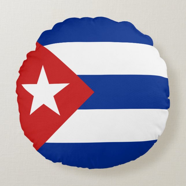 Cojín Redondo Bandera de Cuba