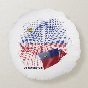 Cojín Redondo bandera de EE. UU.