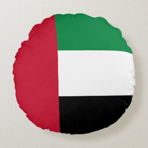 Cojín Redondo Bandera de Emiratos Árabes Unidos