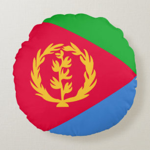 Cojín Redondo Bandera de Eritrea