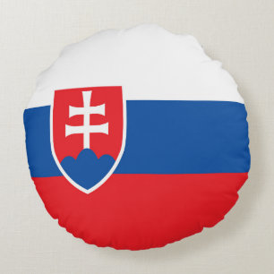 Cojín Redondo Bandera de Eslovaquia