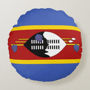 Cojín Redondo Bandera de Eswatini