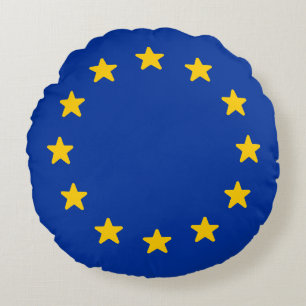 Cojín Redondo Bandera de Europa