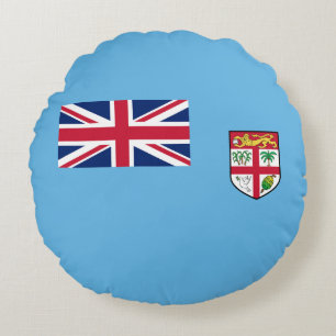 Cojín Redondo Bandera de Fiyi