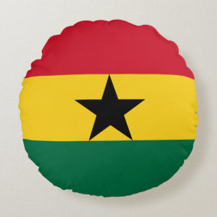 Cojín Redondo Bandera de Ghana