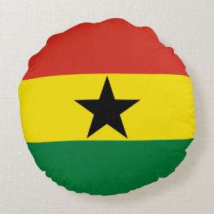 Cojín Redondo Bandera de Ghana