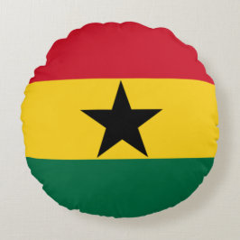 Cojín Redondo Bandera de Ghana