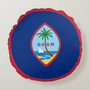 Cojín Redondo Bandera de Guam