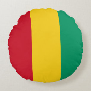 Cojín Redondo Bandera de Guinea