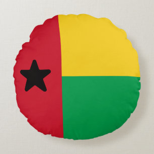 Cojín Redondo Bandera de Guinea-Bissau