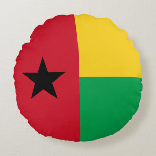 Cojín Redondo Bandera de Guinea Bissau