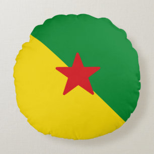 Cojín Redondo Bandera de Guyana Francesa