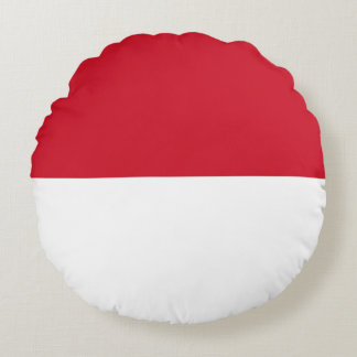 Cojín Redondo Bandera de Indonesia