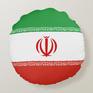 Cojín Redondo Bandera de Irán