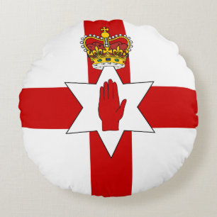 Cojín Redondo Bandera de Irlanda del Norte